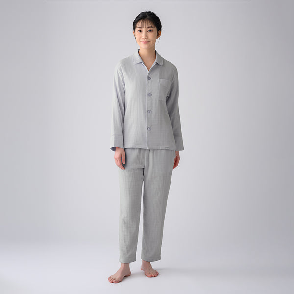 ReD ぐっすりパジャマ オーガニックコットン 長袖＆ロングパンツ