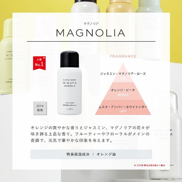 ミーファ フレグランスUVスプレー マグノリア 80g